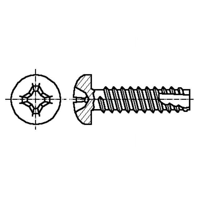 BOSSARD Screw; 3.5x13; Head: cheese