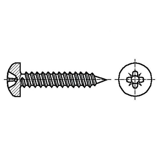 BOSSARD Screw; 3.5x16; Head: cheese