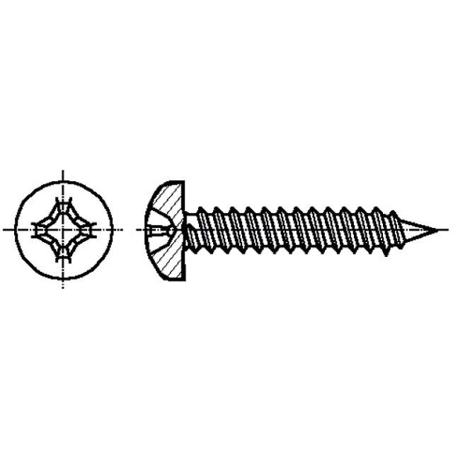BOSSARD Screw; 3.5x45; Head: cheese