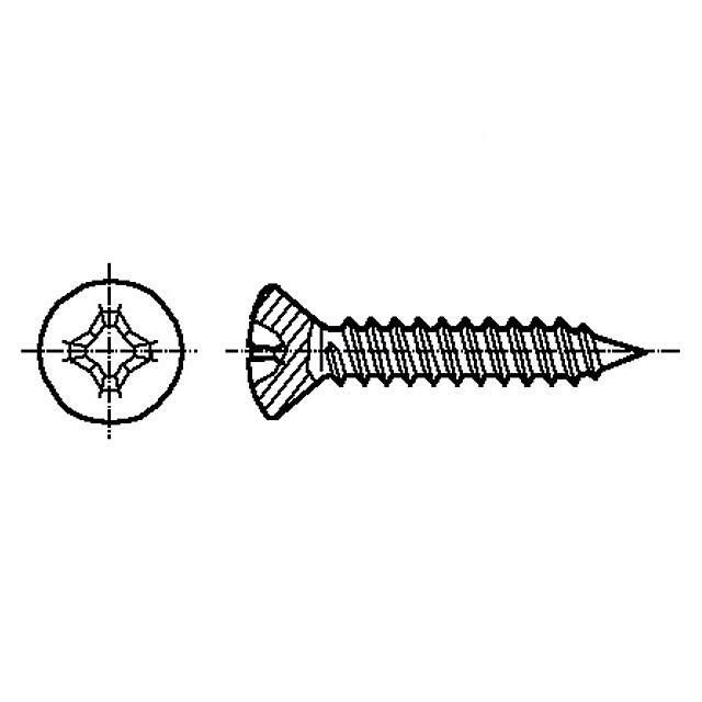 BOSSARD Screw; 3.9x19; Head: countersunk