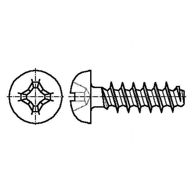 BOSSARD Screw; 3x10; Head: button; Phillips