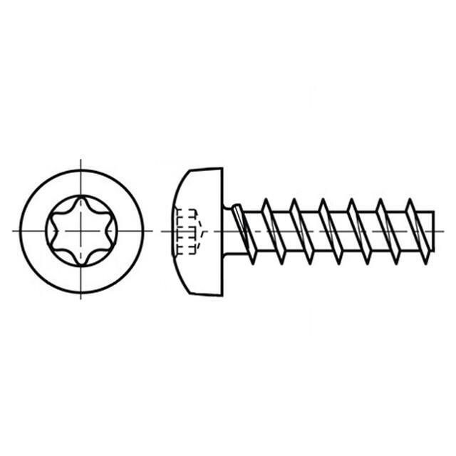 BOSSARD Screw; 3x10; Head: cheese head