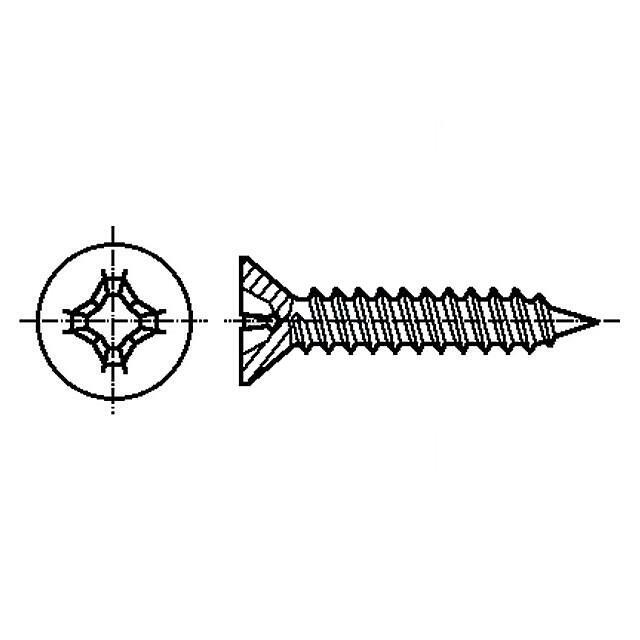 BOSSARD Screw; 4.2x38; Head: countersunk