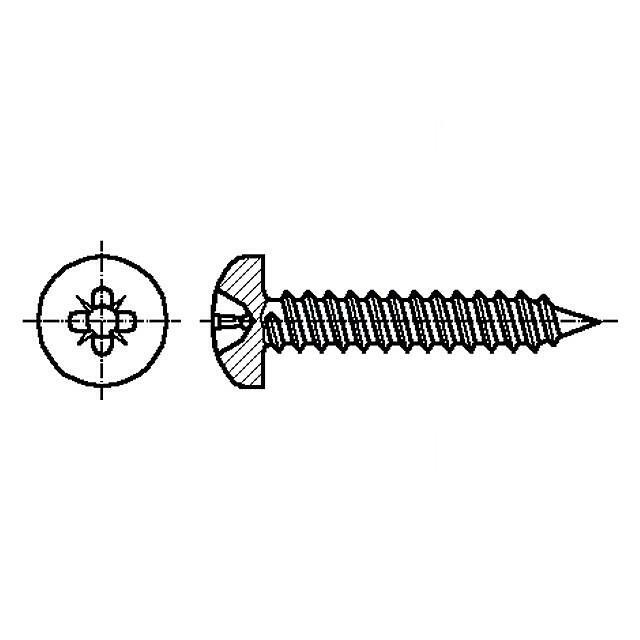 BOSSARD Screw; 4.2x8; Head: cheese