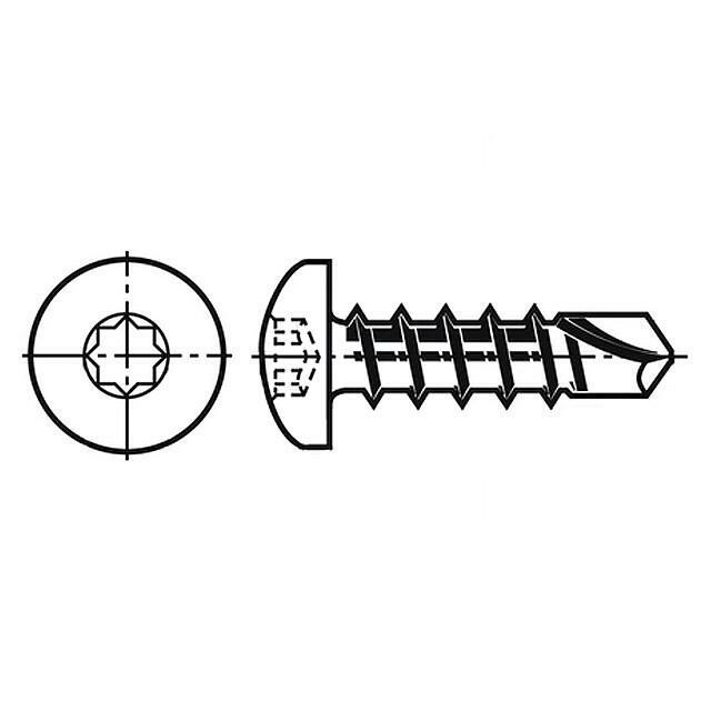 BOSSARD Screw; 4.8x16; Head: cheese
