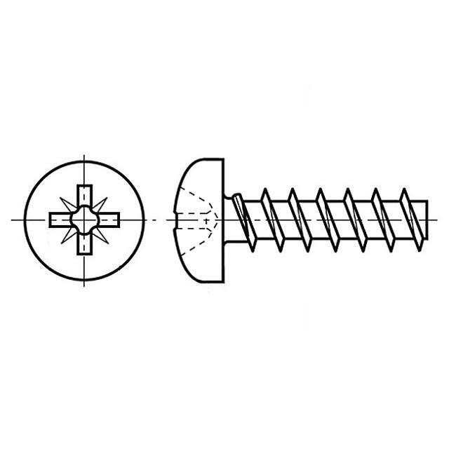 BOSSARD Screw; 4x20; Head: cheese head