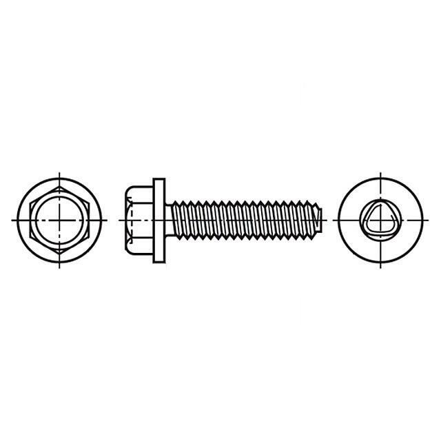 BOSSARD Screw; 4x8; Head: hexagonal; none