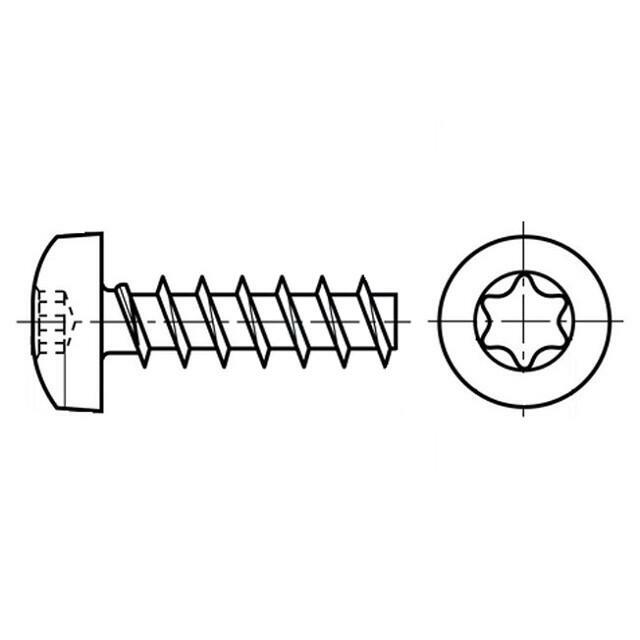BOSSARD Screw; 5x10; Head: cheese head