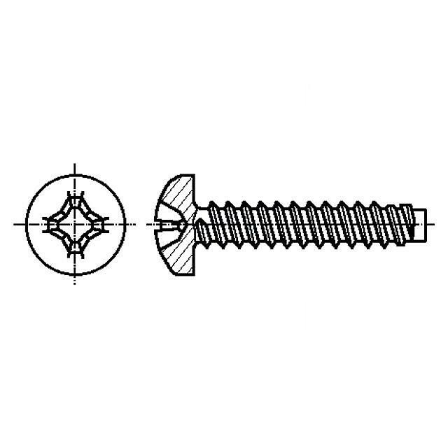 BOSSARD Screw; for metal; 2.2x13