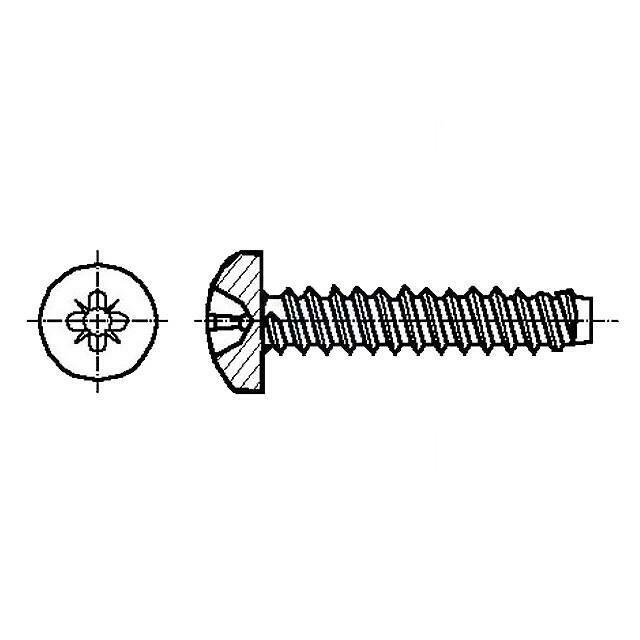 BOSSARD Screw; for metal; 2.9x19