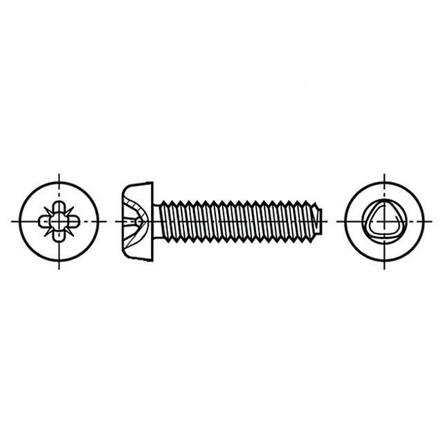 BOSSARD Screw; for metal; 3.5x8