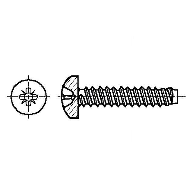 BOSSARD Screw; for metal; 4.8x13