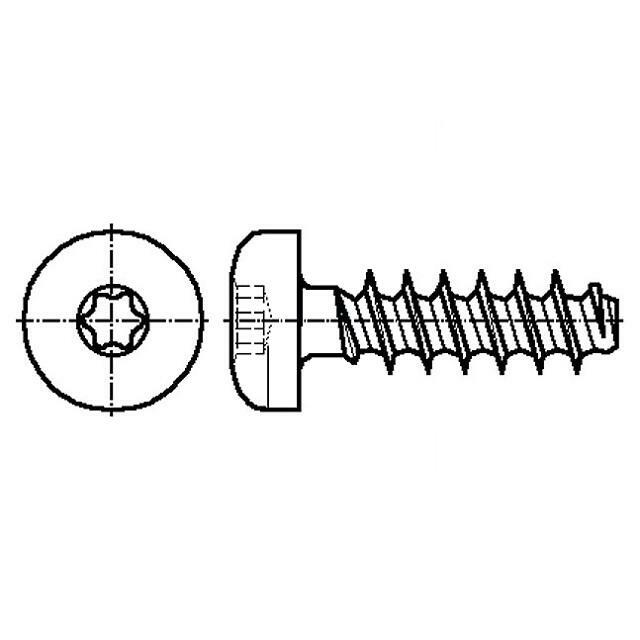 BOSSARD Screw; for plastic; 2.5x6