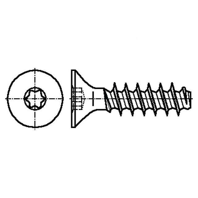 BOSSARD Screw; for plastic; 3x14; Head: