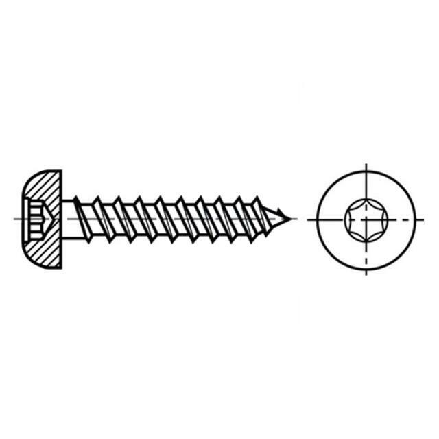 BOSSARD Screw; for wood; 4.5x16