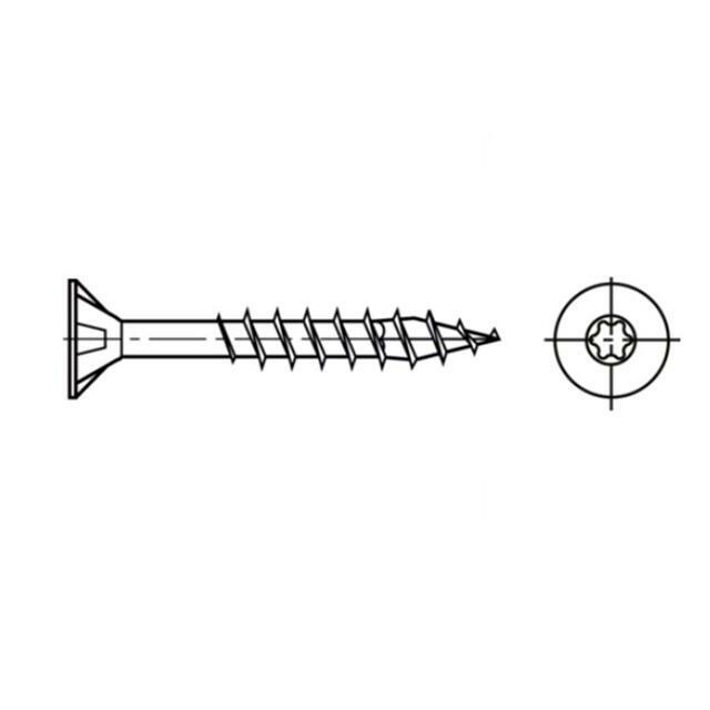 BOSSARD Screw; for wood; 4.5x40