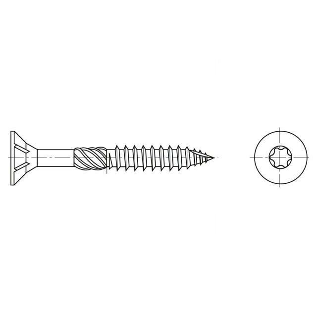BOSSARD Screw; for wood; 4.5x40