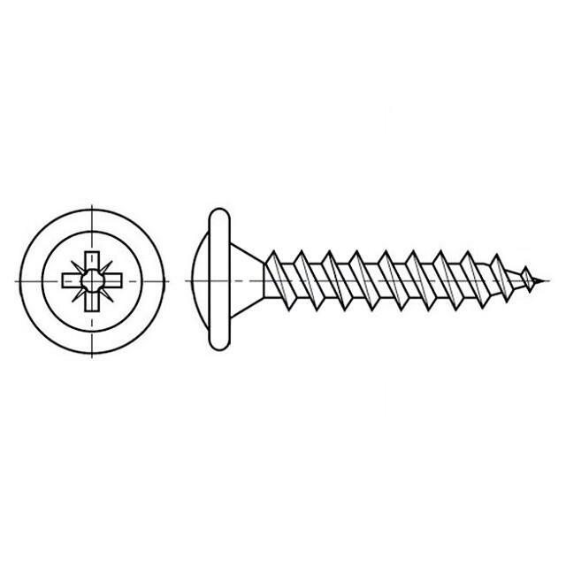 BOSSARD Screw; for wood,for chipboard