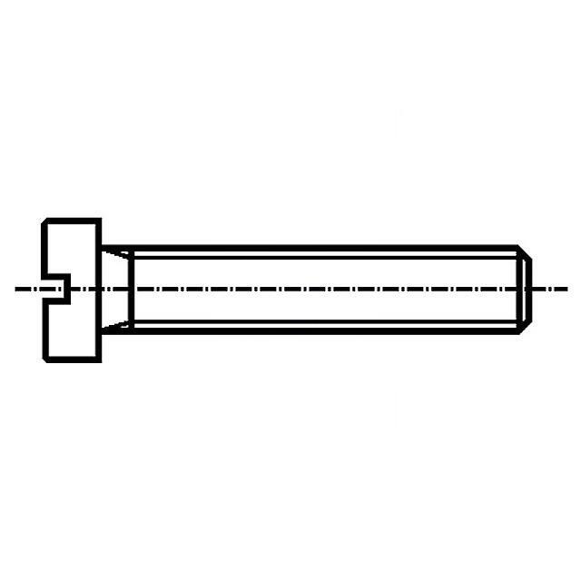 BOSSARD Screw; M1; M1x10; 0.25