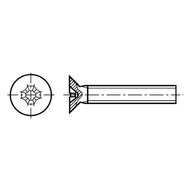 KRAFTBERG Screw; M2,5; M2.5x12