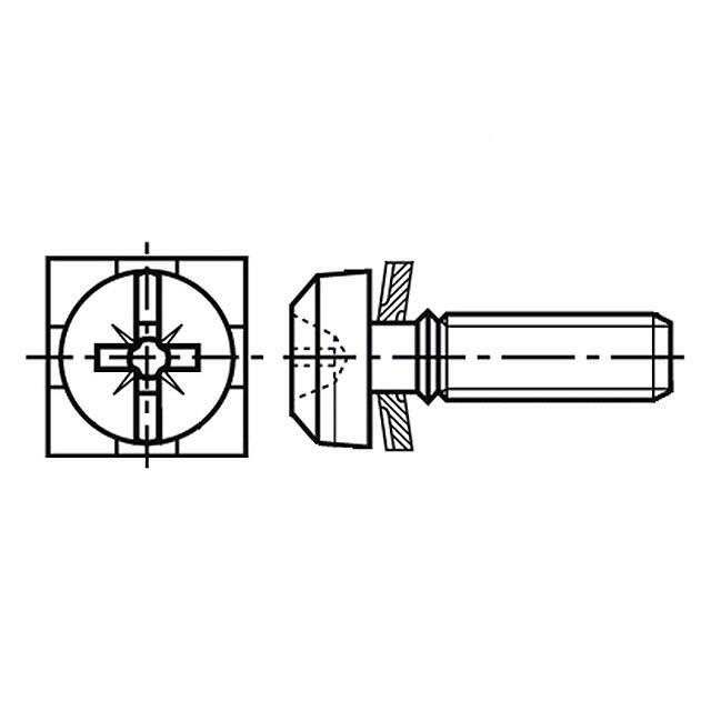 BOSSARD Screw; M3; M3x6; 0.5