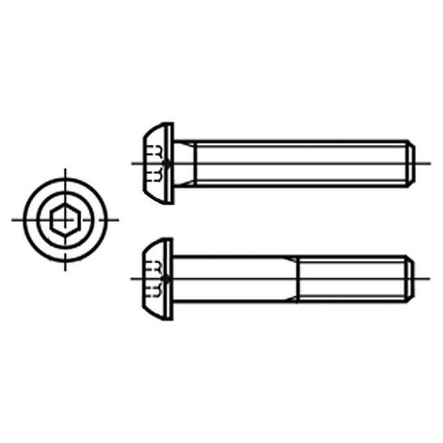 BOSSARD Screw; M4; M4x10; 0.7