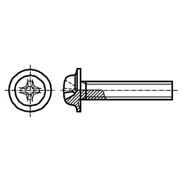 BOSSARD Screw; M4; M4x10; 0.7