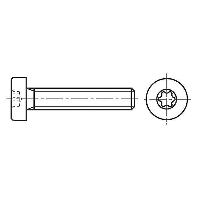 BOSSARD Screw; M4; M4x12; 0.7