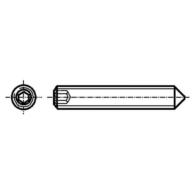 BOSSARD Screw; M4; M4x5; 0.7