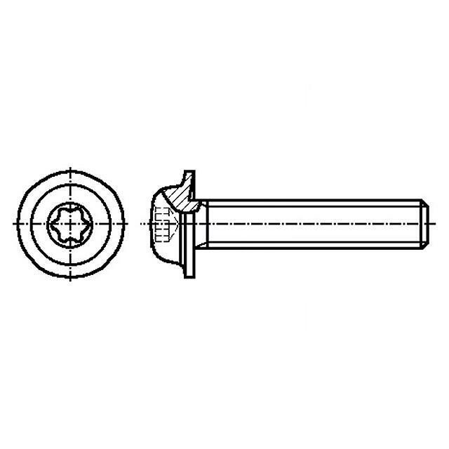BOSSARD Screw; M4; M4x6; 0.7