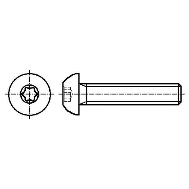 BOSSARD Screw; M5; M5x12; 0.8