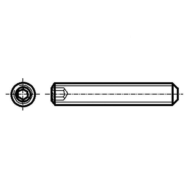 BOSSARD Screw; M5; M5x5; 0.8