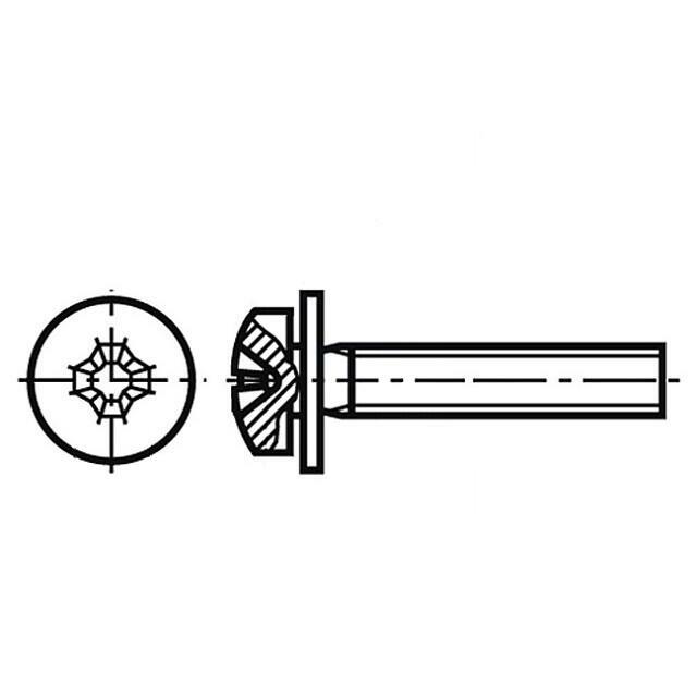 BOSSARD Screw; M5; M5x8; 0.8