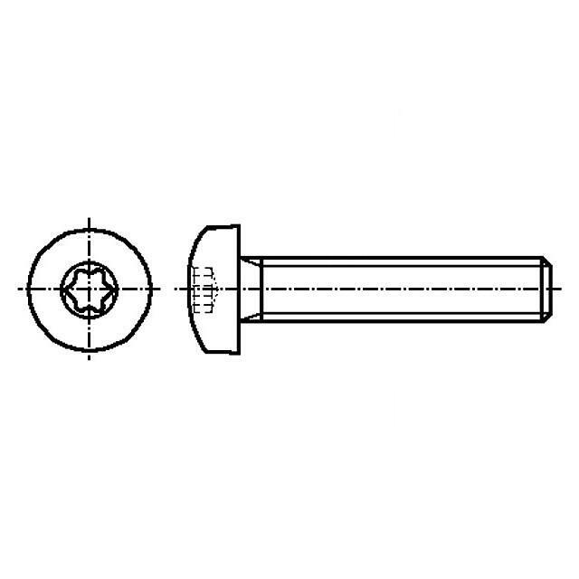 BOSSARD Screw; M6; M6x10; 1; Head: