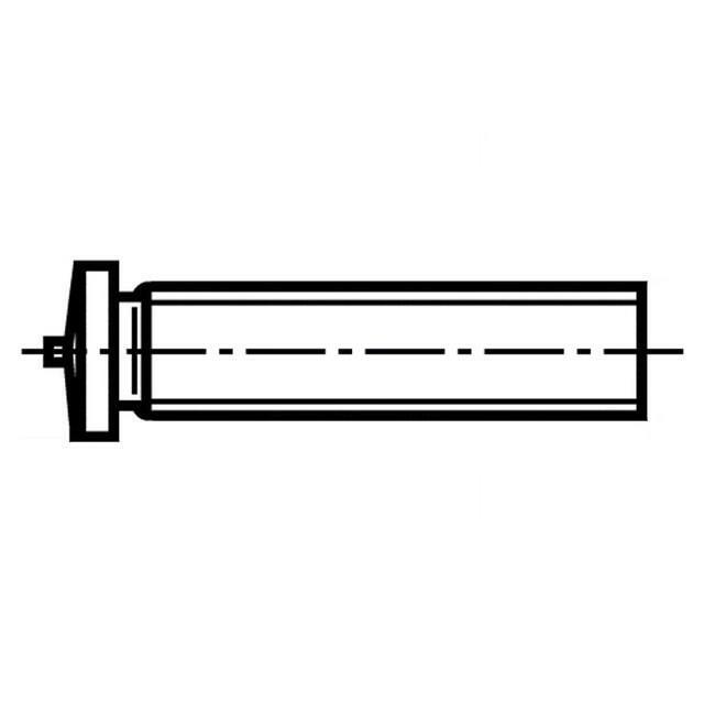 BOSSARD Screw; M6; M6x12; steel; copper
