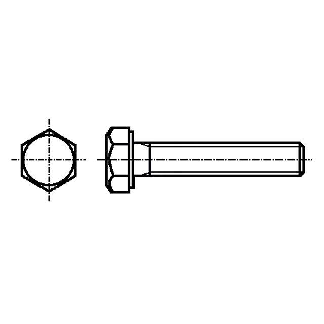 KRAFTBERG Screw; M6; M6x50; 1; Head: