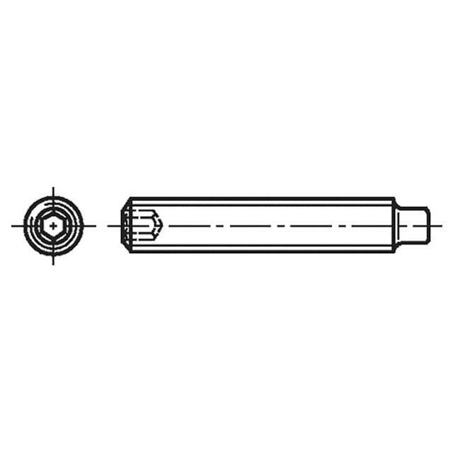 BOSSARD Screw; M6; M6x8; 1; Head: