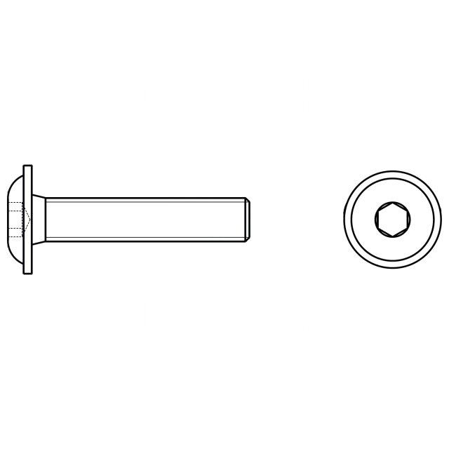KRAFTBERG Screw; M8; M8x10; 1.25