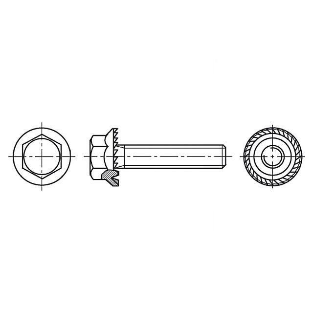 BOSSARD Screw; M8; M8x16; 1.25