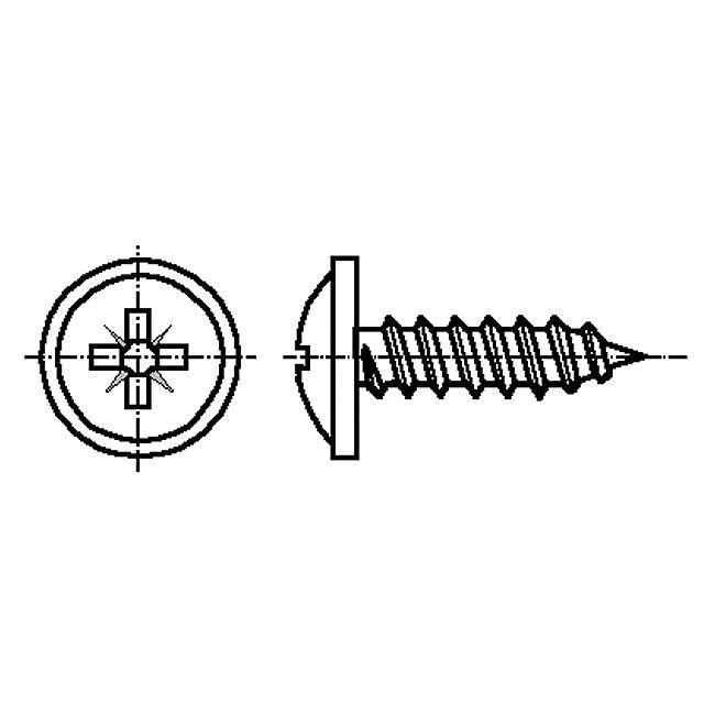 BOSSARD Screw; with flange; 2.9x13