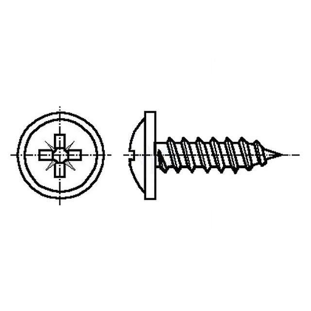 BOSSARD Screw; with flange; 4.2x16