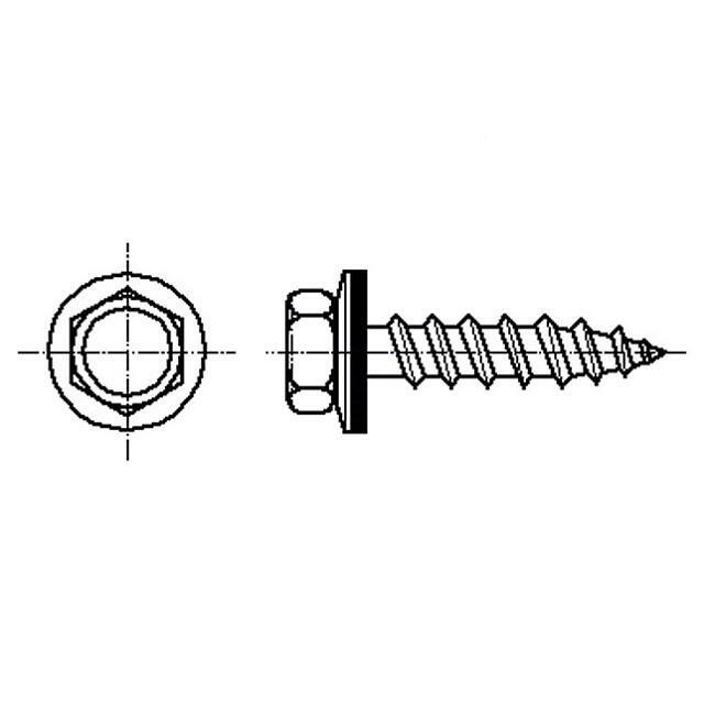 BOSSARD Screw; with washer; 6.5x25