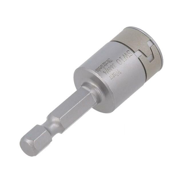 Screwdriver bit; 6-angles socket; 1/4"; HEX