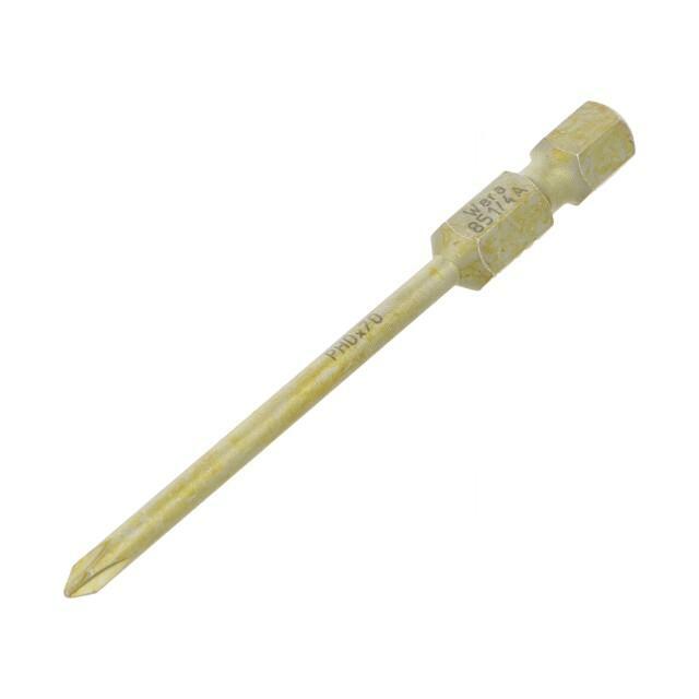 Screwdriver bit; Phillips; PH0; 1/4"; Overall
