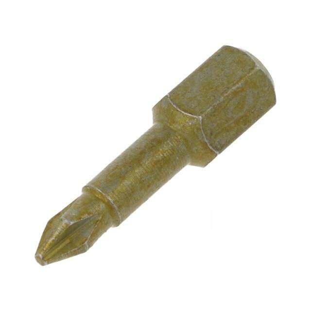 Screwdriver bit; Phillips; PH1; 1/4"; Overall