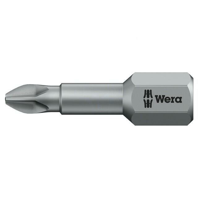 Screwdriver bit; Phillips; PH1; 1/4"; Overall