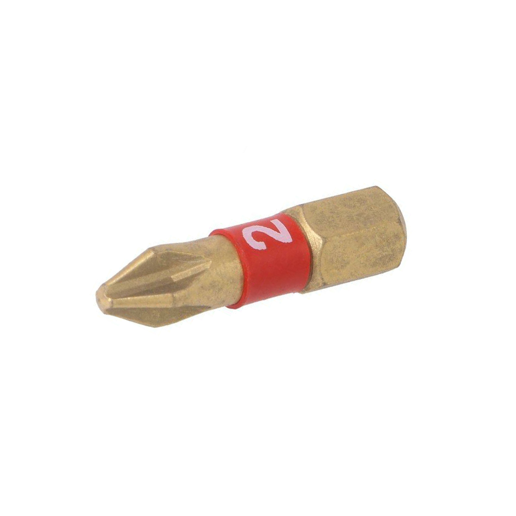 Screwdriver bit; Phillips; PH2; 1/4"; Overall