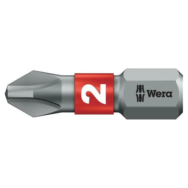 Screwdriver bit; Phillips; PH2; 1/4"; Overall