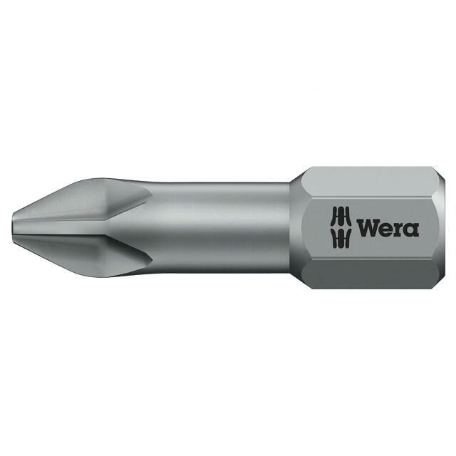 Screwdriver bit; Phillips; PH2; 1/4"; Overall