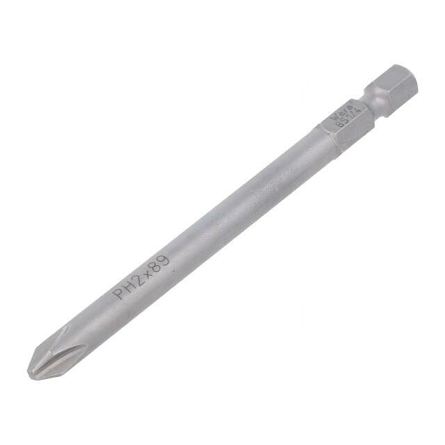 Screwdriver bit; Phillips; PH2; 1/4"; Overall